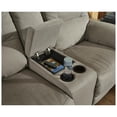 thumbnail image 4 of Ashley Furniture Next-Gen Gaucho Faux Leather Power Reclining Loveseat in Gray, 4 of 14
