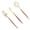 Gold-60pcs, variant on Plastic Silverware with Wood Grain Handle,Disposable Cutlery Set, Elegant Utensils for Wedding, Party and Daily Use