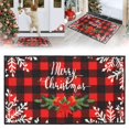 thumbnail image 1 of Home Textile Carpet Clearance Christmas Door Mats 60X40Cm Non Slip Dirt Trapper Door Mat Santa Welcome Christmas Mat Washable And Low Profile Winter Doormat Snowflake Door Mat Rugs For Front Back Doo, 1 of 4