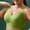Green, variant on Womens Seamless Wire Free Bra Wireless T-Shirt Bra Non Padded Comfort Bra Invisible Under Clothes Beige,Size 3XL