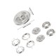 thumbnail image 2 of IDEANATEGRATE 100Ud Botones Prong Plata Para Coser Presillas Prácticas En Tela, 2 of 6
