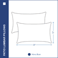 thumbnail image 4 of YOOZEKU Indoor Outdoor Lumbar Pillows,Waterproof Outdoor Pillows Set of 2 for Patio Furniture,12x20 Inch,Navy Blue, 4 of 5