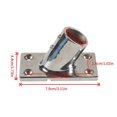thumbnail image 3 of Heavy Steel Flange Base Rail Stainless Steel Flange Pipe Rectangular Support Flange Base Handrail Yacht Simple Installs, 3 of 4