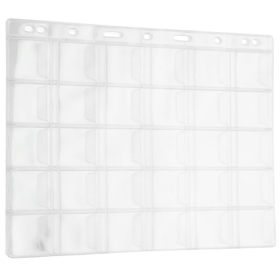 HOMEMAXS 10 Sheets of Coin Collecting Binder Protectors Pockets Plastic Coin Holders Inside Pages