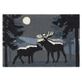 thumbnail image 2 of Liora Manne Frontporch Moonlit Moose Indoor Outdoor Area Rug Night, 2 of 6
