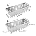 thumbnail image 3 of CIYISON Stainless Steel Grilling Plates Rectangular Vegetable Grilling Baskets for BBQ, 3 of 14