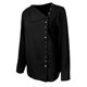 thumbnail image 4 of sólida con botones dorados retro para mujer Tops Camiseta holgada de manga grande para mujer XXL BLESIY  Blusa de Gasa Sólida, 4 of 8