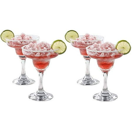 

Epure Venezia Collection 4 Piece Margarita Glass Set - Classic for Drinking Margaritas Pina Coladas Daiquiris and Other Cocktails (Margarita (9 oz))