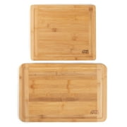 Thyme & Table Knife Friendly Bamboo Cutting Board, 2 Pack