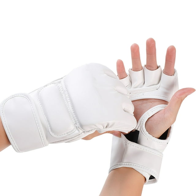 p>Gants Demi-Doigts Kickboxing, Gants de Sparring Kickboxing Réglables pour le Combat/p>