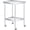 24x24 inch With wheels, variant on 24 x 18 Inch Stainless Steel Work Table with Wheels - Mobile Prep Station with Adjustable Undershelf for Commercial Applications