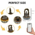 thumbnail image 2 of LCKFTY Buddha Statue Outdoor Decorative Piece, Solar Lamp, Garden, Courtyard, Balcony,Zen Meditation Spirit-Style Decoration, Suitable as a Gift for Women and Mothers C99, 2 of 3