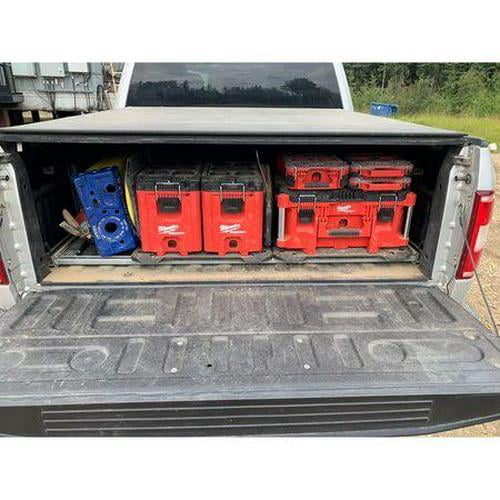 Milwaukee Tool PACKOUT Compact Tool Box, Polypropylene, Black/Red, 16-1/4 in W x 10 in D x 13 in H