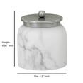 thumbnail image 5 of nu steel Misty Silver collection Cotton Container, Perfect For Home & Bathroom Accessories, 5 of 5