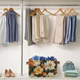 thumbnail image 5 of Yayeee 2 Pack Canvas Storage Basket with Handles for Shelves Fabric Bins Closet Organizer, Bright Floral, 5 of 8