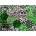 thumbnail image 5 of oneOone Cotton Cambric Light Green Fabric Geometric Craft Projects Decor Fabric Printed By The Yard 56 Inch Wide, 5 of 5