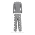 thumbnail image 3 of Pijama Secret Treasures para Dama Set Playera Manga Larga con Pantalón Gris Estampado Estrellas Talla CH 2 Piezas., 3 of 4