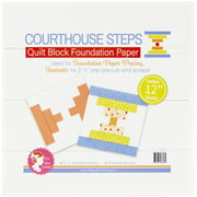 It's Sew Emma Quilt Block Foundation Paper-12" Courthouse Steps -ISE765
