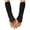 Black, variant on Elegant Satin Opera Long Stretch Elbow Evening Formal Party Gloves With Finger Opening And Decorative Ruffle