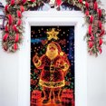 thumbnail image 1 of Adornos navideños, adornos navideños, regalos navideños, puerta fluorescente navideña, cubierta de puerta de ancho, fondo de nailon, 1 of 6