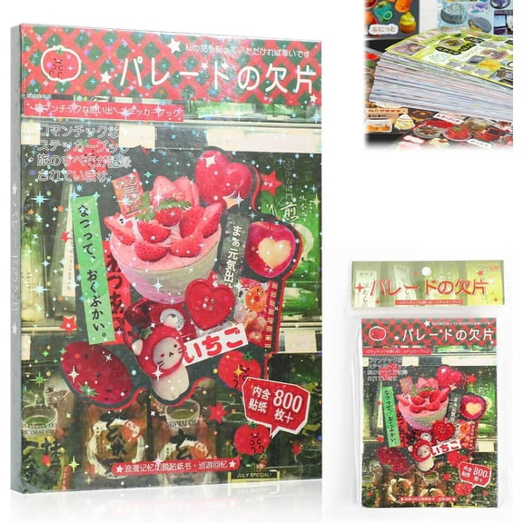 Japanese Sticker Book, Romantic Memory Series - 45 Sheets with 800  Manga Style Stickers for Journaling, Scrapbooking, Planners, DIY Decoration