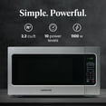 thumbnail image 5 of Farberware 2.2 cu ft Microwave Oven, 1100W Compact Microwave Oven with Smart Sensor, Stainless Steel, 5 of 7