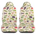 thumbnail image 1 of LAKIMCT Hand Drawn Vegetables Car Seat Covers Vehicle Front Seat Covers Universal Fit Seat Protector, 1 of 9