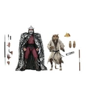 NECA - Teenage Mutant Ninja Turtles (1990 Movie) -7” Scale-Action Figure – Splinter and Shredder 2 Pack