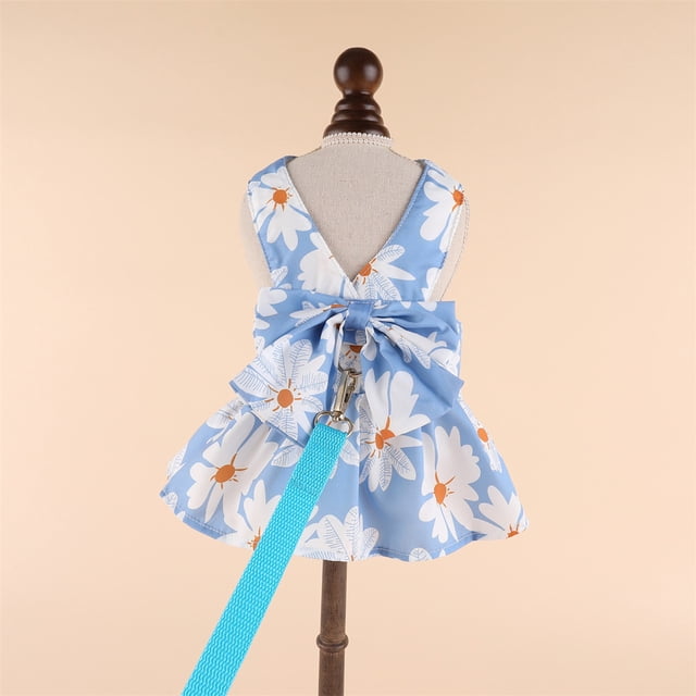 Ropa para perros Ropa de primavera Ropa de primavera y verano Falda fina con cuerda de tracción Perro pequeño Gato Osito de peluche Bitter Bear