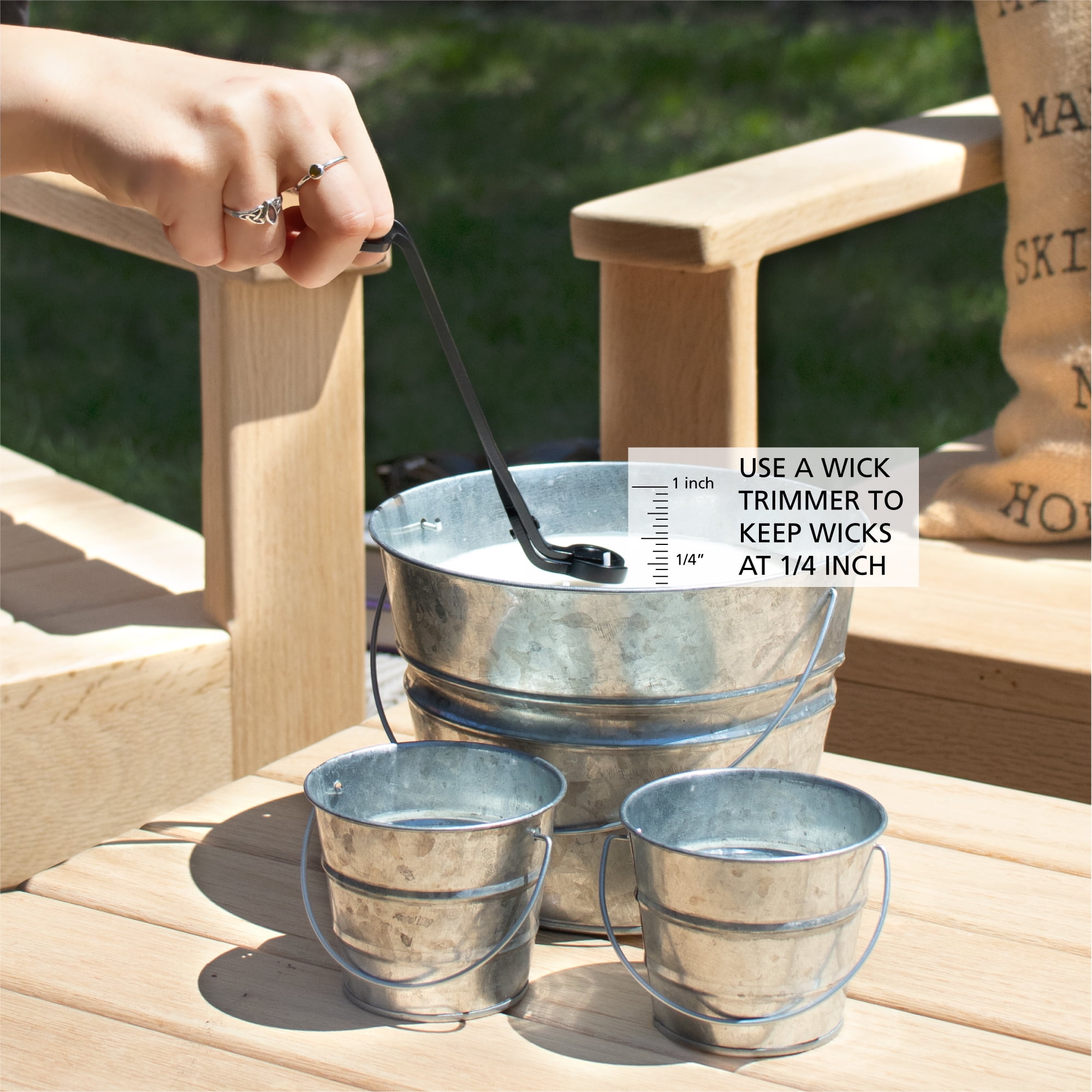Mainstays Outdoor Citronella Bucket Candle, 30oz, Multiple Colors