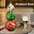 thumbnail image 4 of 40cm/16in Lighted Christmas Ball Ornament Stacker, Polyresin Tiered Holiday Tabletop Decor, Color Changing LED Display, 4 of 11