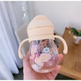 thumbnail image 7 of Outdoor 350 ML Cute Cartoon Travel Water Cup Drinking Bottles Straw Drinkware Water Bottle YELLOW, 7 of 7