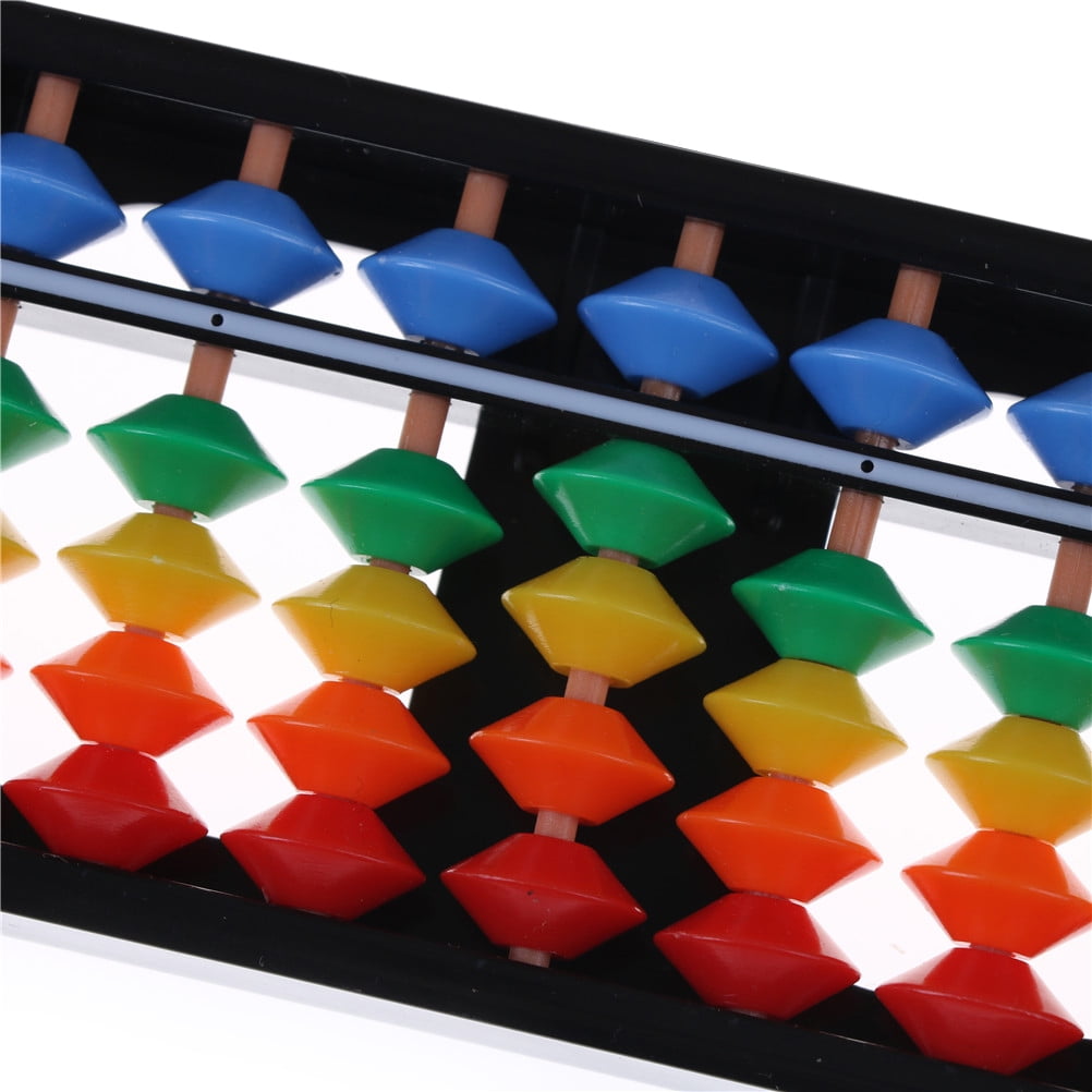 Mini Plastic Abacus Arithmetic 7 Digits Kids Maths Abacus Educational Toys SF 