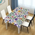 thumbnail image 4 of Yayeee Tablecloths 60" x 60" Rectangle Wrinkle Resistant Party Table Cover, Green Wildflower Pattern, 4 of 8