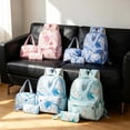 thumbnail image 2 of CSStudio Marble Print Backpacks for Teen with Lunch Bag and Pencil Case,17"Lightweight Schoolbags for Elementary 6-12 Years Old, 2 of 5