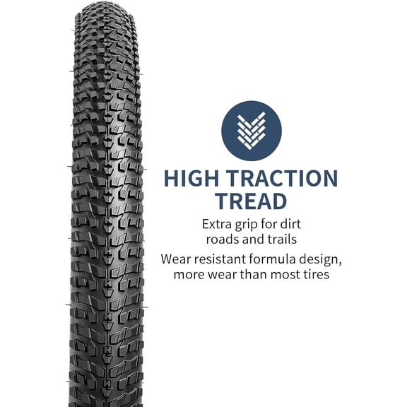 YUNSCM 2-PCS 29" Mountain Bike Tires 29x2.30/58-622 Compatible with 29x2.25 29 x 2.30 29x2.35 Bike Bicycle Tires (Y-921)