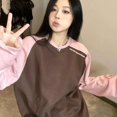 thumbnail image 5 of -Sudadera con capucha de estilo coreano Harajuku para mujer, suéter de gran tamaño, sudaderas estéticas Vintage, ropa de manga larga, 5 of 5