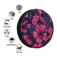 thumbnail image 6 of PUREYAH Purple Hibiscus Floral Botanical Rv Spare Tire Cover, Wheel Covers Protectors Universal Fit for Camping Travel Trailer Truck 14 inch, 6 of 6
