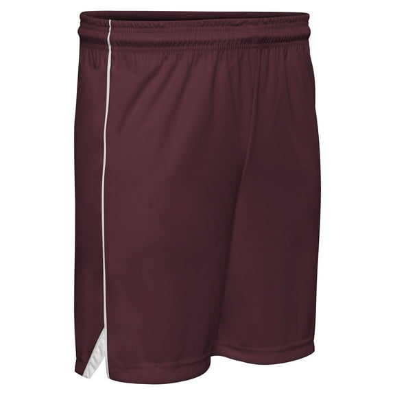 Champro Prime Basketball Short Women's Maroon w/ White Trim