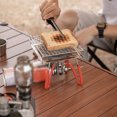 thumbnail image 3 of Portable StoveTop Grill Net Foldable Furnace Grill Rack Barbecue Toast Baking Holder Heating Bracket BBQ Cooking Tools, 3 of 6
