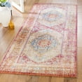 thumbnail image 3 of SAFAVIEH Sutton Bernadette Bordered Area Rug, Fuchsia/Ivory, 6' x 6' Round, 3 of 9