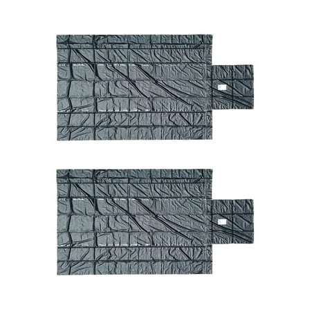 2 Pack Super Light 14oz Steel Tarp Truck Trailer Tarp 16' x 27' with Flap