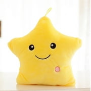 Plush Toy Colorful Five-Pointed Star Luminous Glowing Pillow Soft Plush Children Cute Toy Pp Cotton Paw Patrol Plush Toys