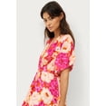 thumbnail image 3 of ellos Women's Plus Size Knit Tie-Back Maxi Dress - 34/36, Pink Multi Floral, 3 of 6