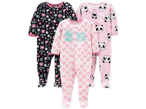 Simple Joys by Carter's Boys 2-Pack Loose-fit Fleece Footed Pajamas