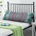 thumbnail image 2 of Mandala Long Body Pillow Cover – Soft & Breathable Meditation Fabric, Hidden Zipper, 20"x54", Psychedelic Trippy Print – Gift for Side Sleepers, Pregnancy, Zen Home Decor, 2 of 7