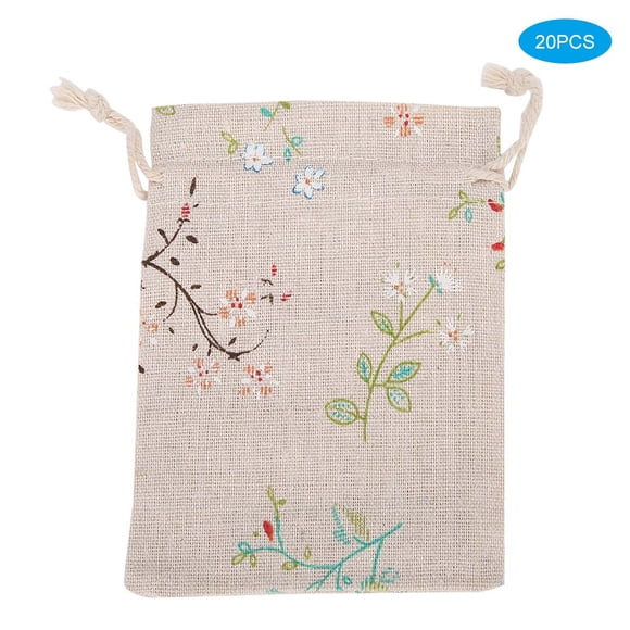 Gift Storage Bag, Gift Pouch, Flower Pattern Gift Storage Bag 20pcs For