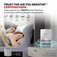 thumbnail image 6 of Honeywell HEPA Air Purifiers for Bedroom, HPA120W, 530 Sq Ft, HEPA Filter - Allergen+, Smoke, Pollen Reducer, 6 of 12