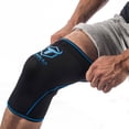 thumbnail image 5 of Rodilleras de 7 mm (1 par) - Rodilleras de alto rendimiento para levantamiento de pesas, cross training y powerlifting - Las mejores rodilleras y correas de compresión - Para hombres y mujeres (Negro/, 5 of 5