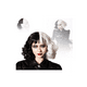 thumbnail image 1 of Peluca Cosplay De Cruella De Vil Rizado Negro Blanco, 1 of 4